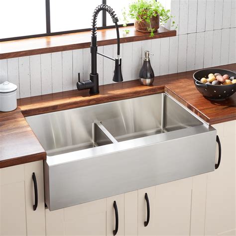 overmount stainless steel farmhouse sink